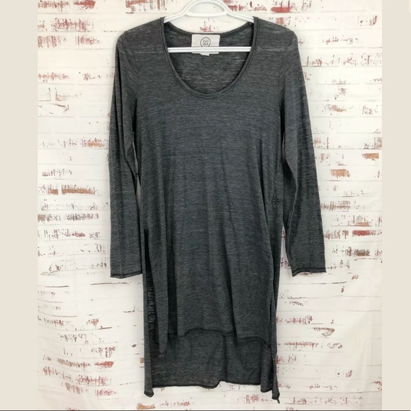 sloane rouge Tops - Sloane Rouge High Low Tunic Top Gray